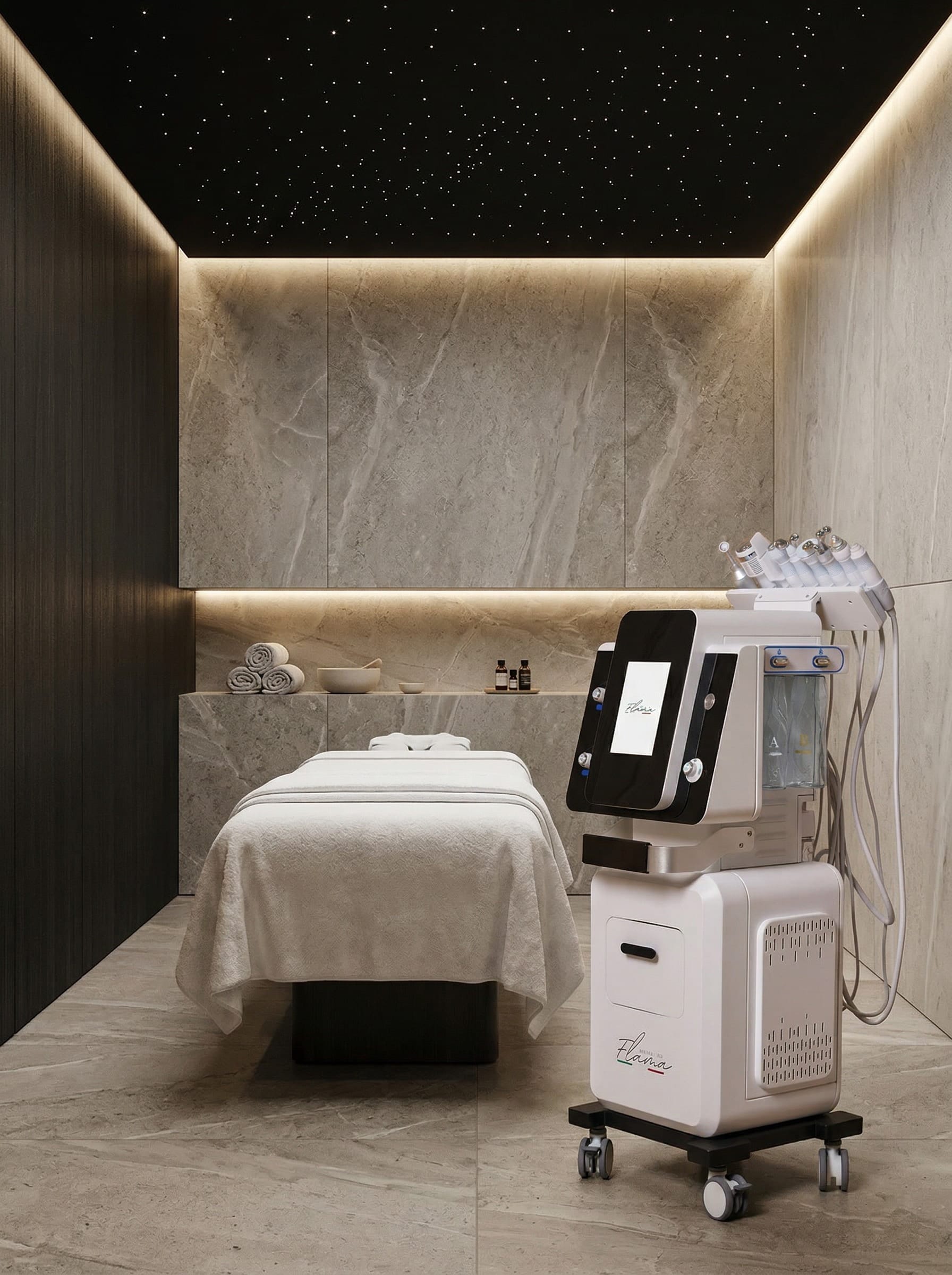 Centro estetico arredato e attrezzato da Flama Beauty Tek