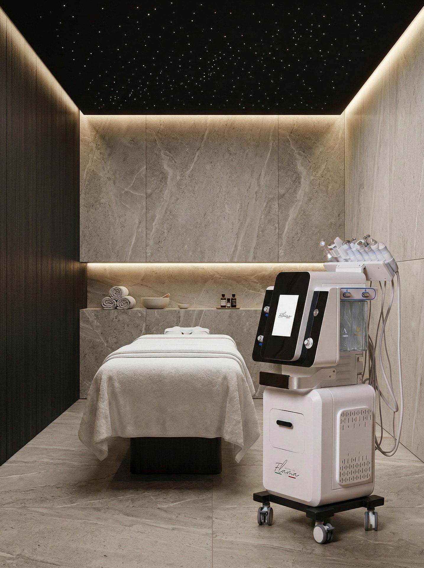 Centro estetico arredato e attrezzato da Flama Beauty Tek